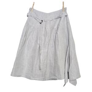Ivan Grundahl Skirt Linen Size 36 US 4 Lagenlook Skirt Pleated